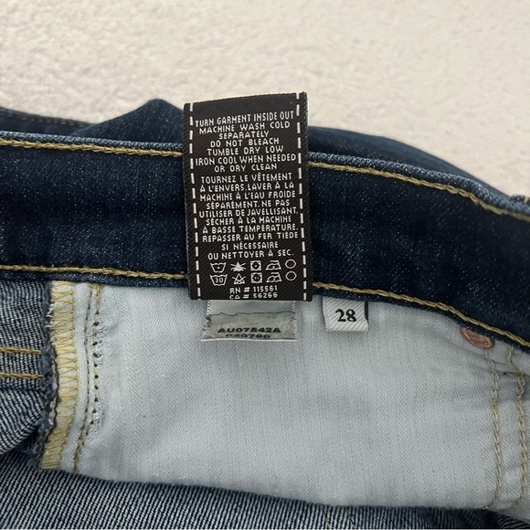 7 For All Mankind Kimmie Bootcut Jeans Size 28 Dark Wash Business Casual EUC - Picture 7 of 14
